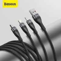 Cáp sạc nhanh đa năng Baseus Flash Series 3 in 1 (USB to Type-C/ Lightning/ Micro
