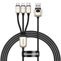 Cáp sạc đa năng Baseus Tiger USB to Micro/Lightning/Type C  3.5A 1.2m