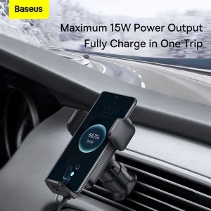  Đế Giữ Điện Thoại Baseus Wisdom Auto Alignment Car Mount Wireless Charger（QI 15W）