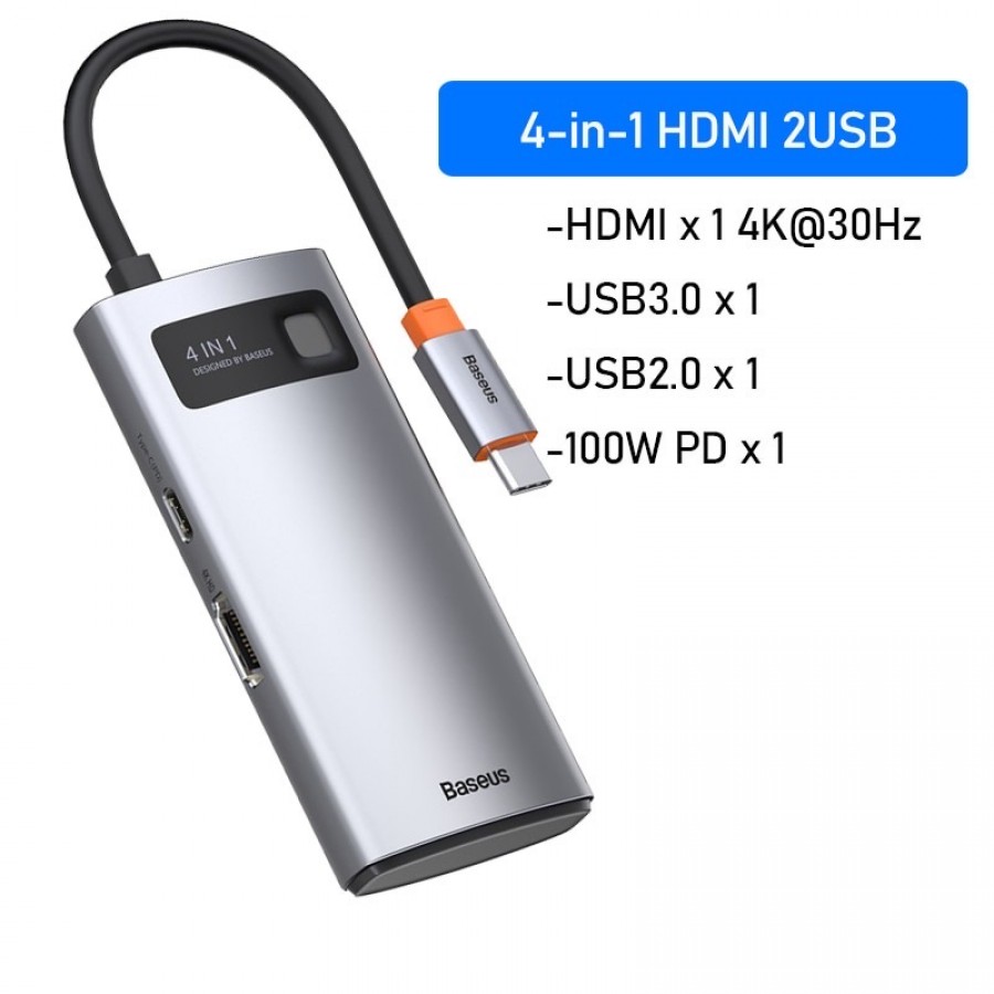 Hub chuyển đa năng Baseus cho Macbook/ Laptop/ Smartphone/ Tablet/ iPad ( Type-C to HDMI/ DP/ VGA/ USB3.1/ USB3.0/ LAN / SD Card Reader/ Type C PD 100W, Multifunctional HUB)