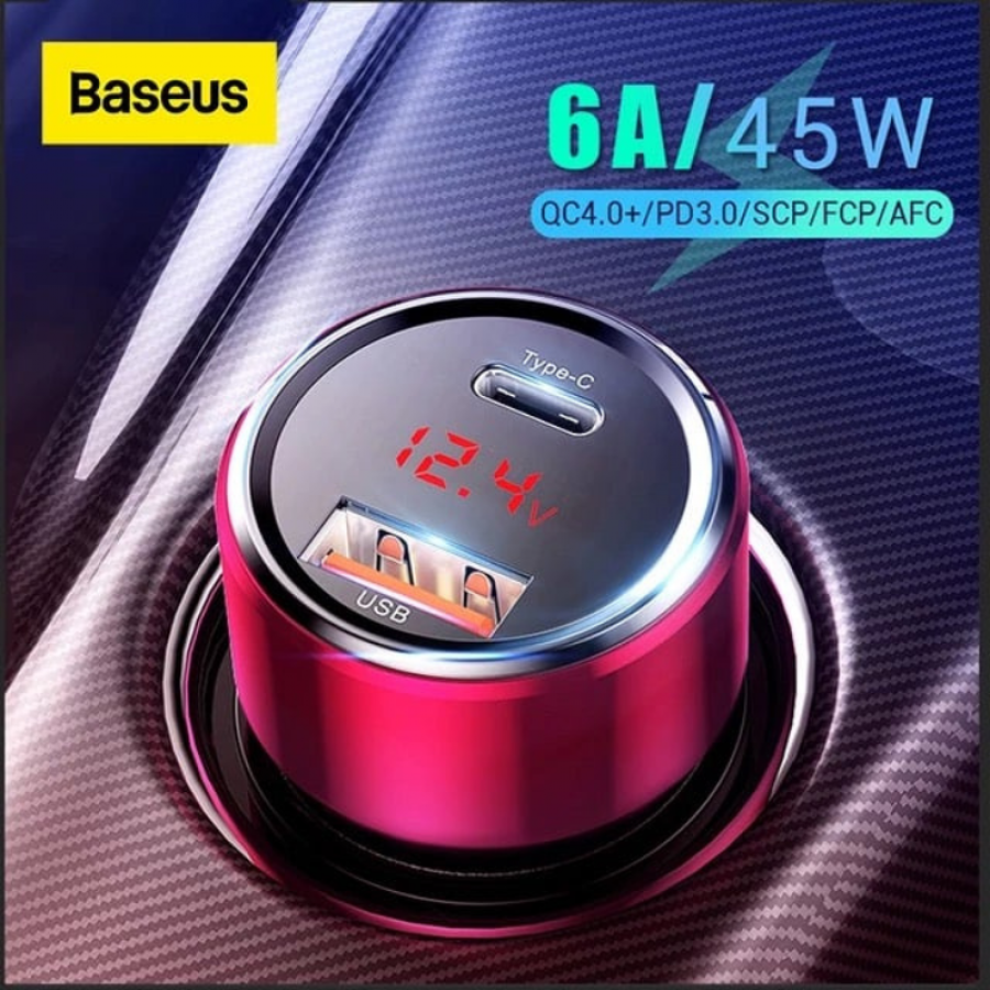 Tẩu sạc nhanh trên ô tô Baseus Magic Series Quick Charge 45W