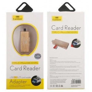 Đầu đọc thẻ nhớ đa năng Type C + Micro USB 3.0 OTG Earldom OT24