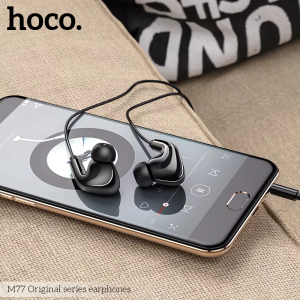 Tai nghe Hoco M77 jack cắm Type-C chống tiếng ồn, âm thanh bass trầm, có mic đàm thoại, dài 1.2m