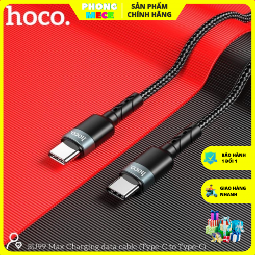 Cáp sạc nhanh Type C to Type C Siêu bền Hoco SU99 Max